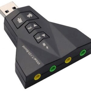 CARTE SOND USB VIRTUAL 7.1   DOUBLE SORTIE MICROPHONE ET CASQUE